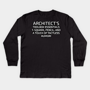 Architect's Toolbox Essentials Kids Long Sleeve T-Shirt